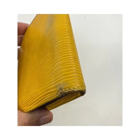 Louis Vuitton Epi Leather Porte Billets Compact Bifold Wallet Yellow Womens - Picture 6 of 11